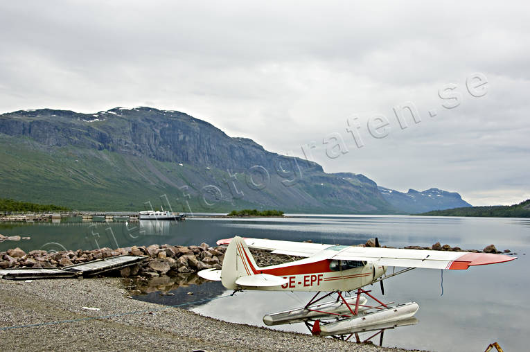 aeroplane, aeroplane, landscapes, Langas, Lapland, saltoluokta, SE-EPF, seaplane, summer, Super Cub