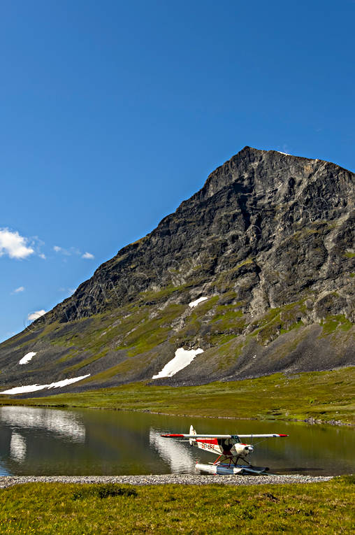 fly, landscapes, Lapland, Livamjaure, Livamvagge, seaplane, seaplane, summer, Suorrekaise