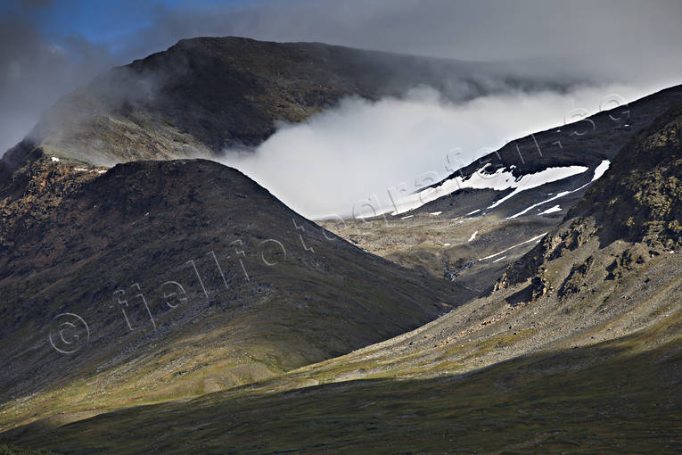 Alkavagge, alpine, landscapes, Lapland, Laponia, mountain, mountain peaks, mountain top, mountains, Sarek, Sarek nationalpark, Sarekfjll, summer