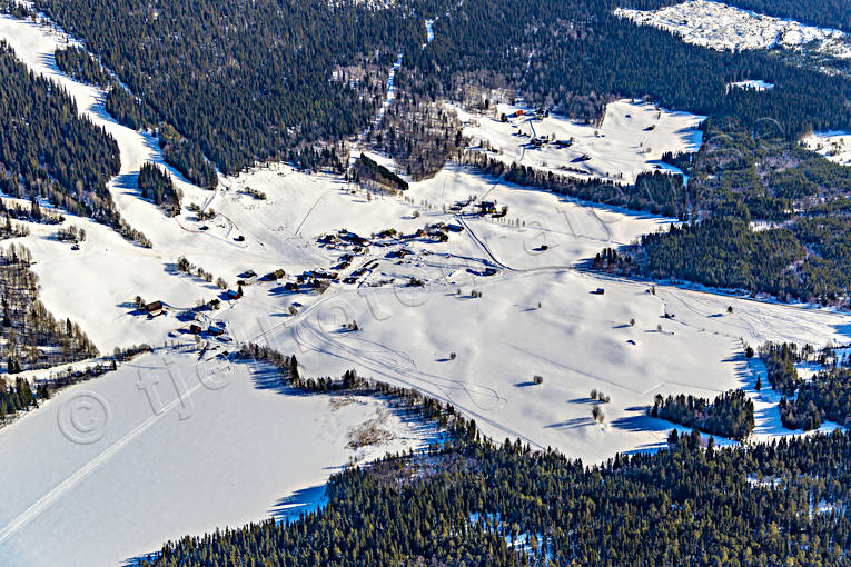 aerial photo, aerial photo, aerial photos, aerial photos, Almasa, drone aerial, drnarfoto, Jamtland, journeys down, landscapes, Offerdal, ski resort, ski resort, ski slopes, villages, winter