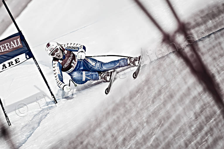 anja prson, competition, down-hill running, skier, skiing, sport, winter, ventyr