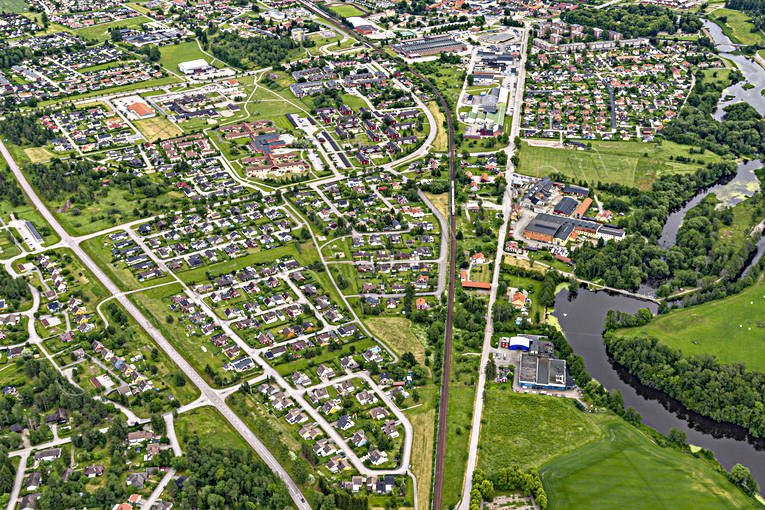 aerial photo, aerial photo, aerial photos, aerial photos, Arboga, drone aerial, drönarbild, drönarfoto, städer, summer, Västmanland