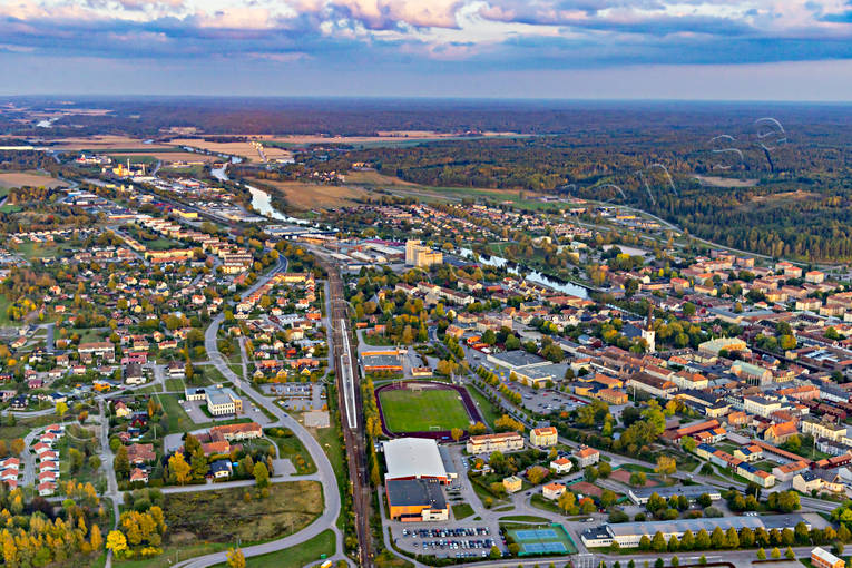 aerial photo, aerial photo, aerial photos, aerial photos, Arboga, drone aerial, drnarfoto, evening light, stder, summer, Vstmanland