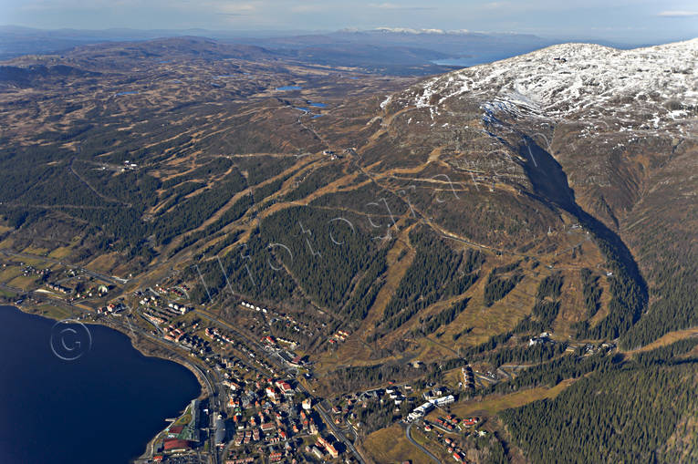 aerial photo, aerial photo, aerial photos, aerial photos, Are, Areskutan, autumn, drone aerial, drnarfoto, Jamtland, journeys down, landscapes, samhllen, ski slopes