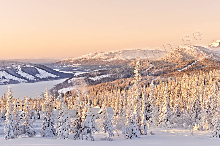 Are valley, cold, forest land, Jamtland, landscapes, mountain, mullfjallet, nature, winter