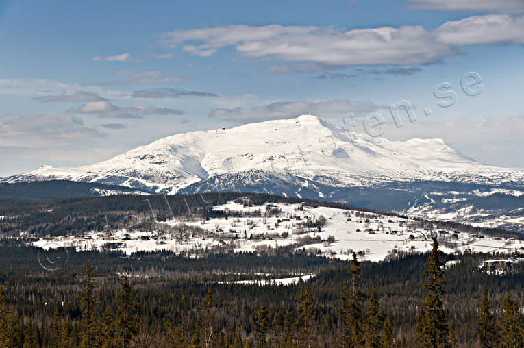 Areskutan, Edssen, Jamtland, landscapes, mountain, nature, winter