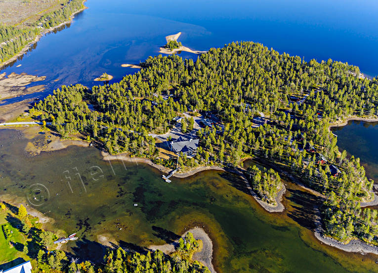 aerial photo, aerial photo, aerial photos, aerial photos, Arrenjarka, autumn, cottage village, chalet complex, drone aerial, drnarfoto, installations, landscapes, Lapland, mountain village, Saggat