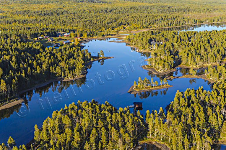 aerial photo, aerial photo, aerial photos, aerial photos, Arrenjarka, autumn, cottage village, chalet complex, drone aerial, drönarfoto, installations, landscapes, Lapland, mountain village, Saggat