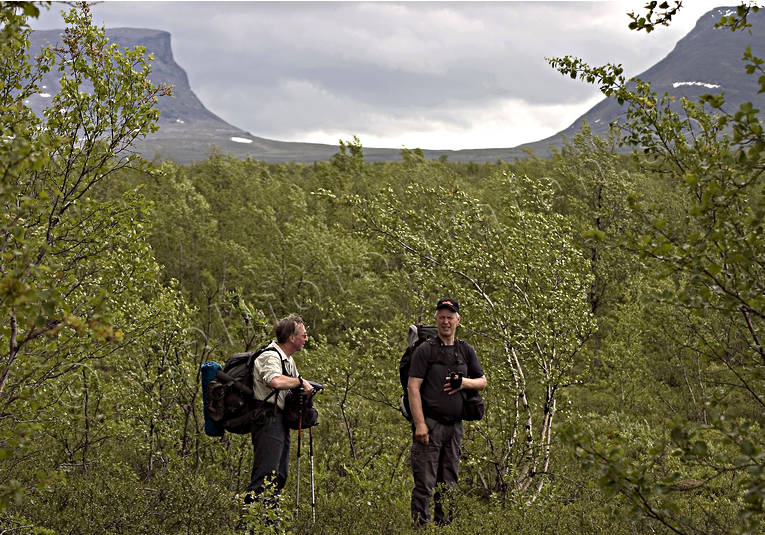 Abisko, back-packer, landscapes, Lapland, Lapporten, nature