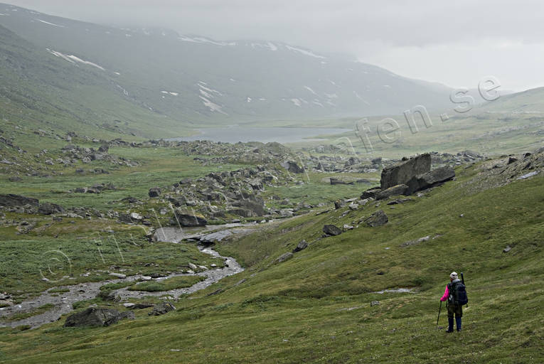 alpine hiking, back-packer, back-packing, national park, Padjelanta, summer, ventyr