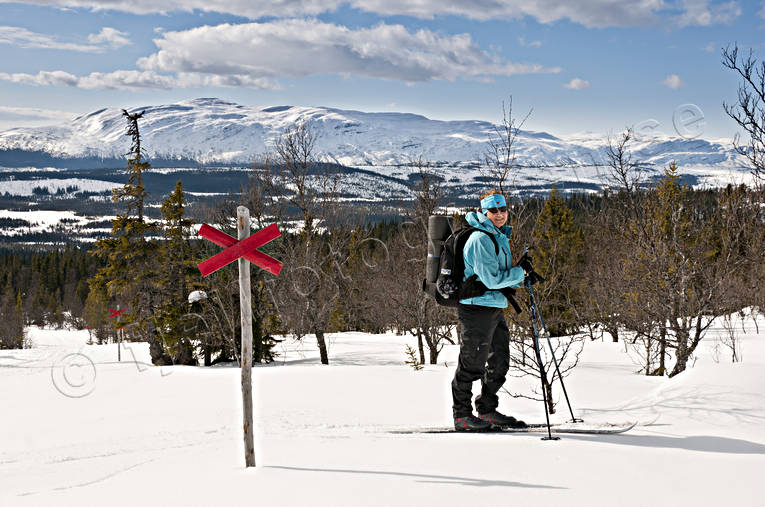 Jamtland, landscapes, nature, ottfjallet, outdoor life, ski touring, skier, skiing, sport, winter, ventyr