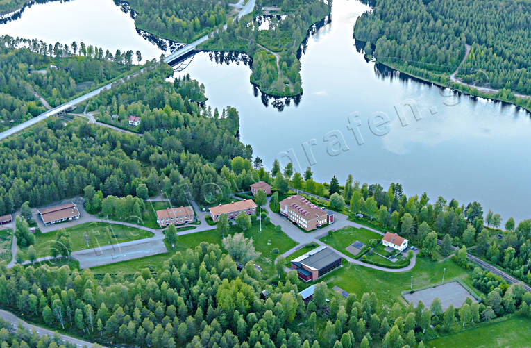 aerial photo, aerial photo, aerial photos, aerial photos, backedal, drone aerial, drnarfoto, folk school, folk high-school, Herjedalen, Ljusnan, samhllen, summer, Sveg