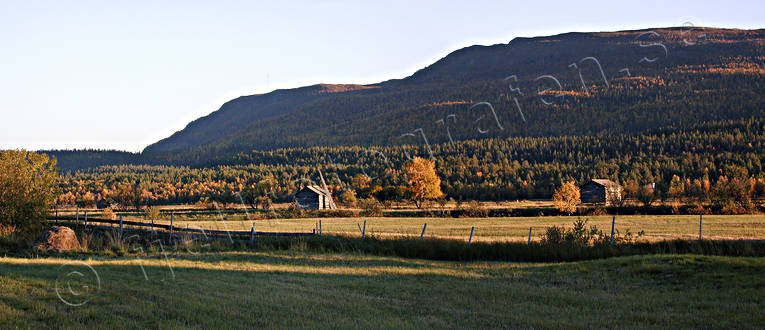 Ammarnas, autumn, barns, evening, landscapes, Lapland, panorama, panorama pictures, Ribovardo