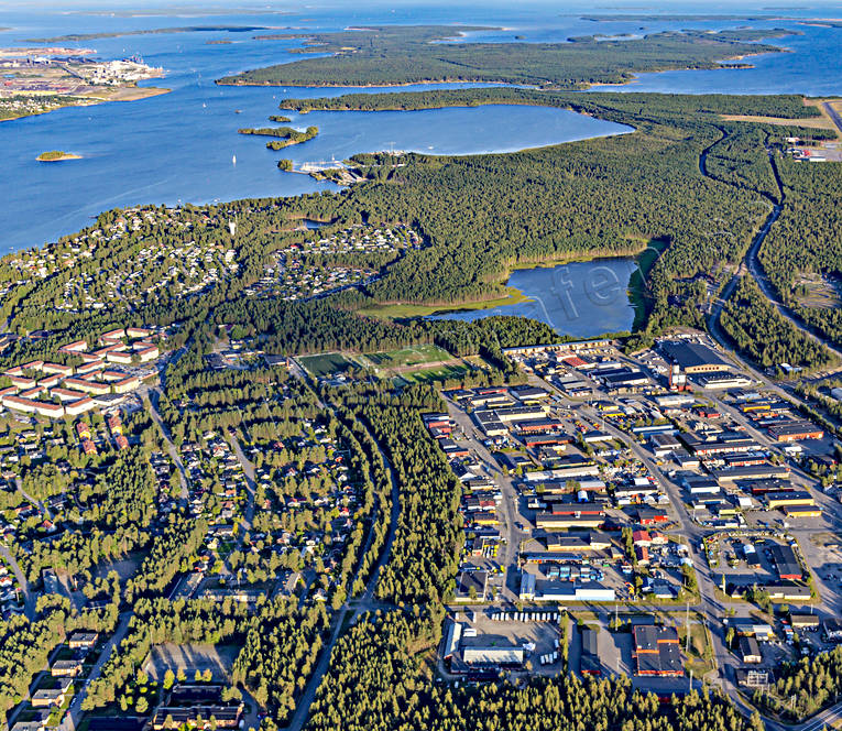 aerial photo, aerial photo, aerial photos, aerial photos, Bergnset, drone aerial, drnarfoto, Granudden, Grsjlfjrden, Htrsket, Lulea, North Bothnia, stder, summer, Trollheden