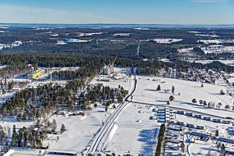 aerial photo, aerial photo, aerial photos, aerial photos, Björkbacka, drone aerial, drönarfoto, Erikslund, Jamtland, Ostersund, städer, winter