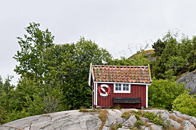 boat-house, Bohusln, building, coast, cottage, house, lake, nature, sea