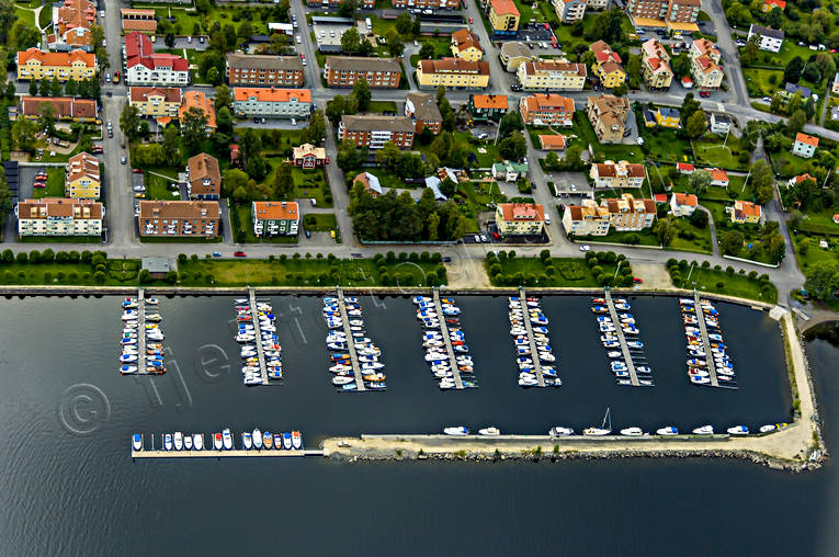 aerial photo, aerial photo, aerial photos, aerial photos, boat harbour, drone aerial, drönarfoto, Froson, harbour, Jamtland, Ostersund, port, small-boat harbour, städer, summer