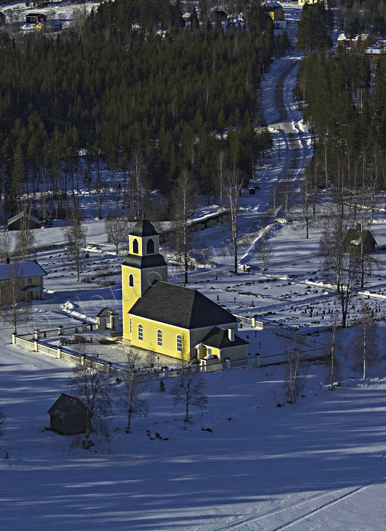 aerial photo, aerial photo, aerial photos, aerial photos, Bodsjo, buildings, church, churches, drone aerial, drnarfoto, engineering projects, Jamtland, winter