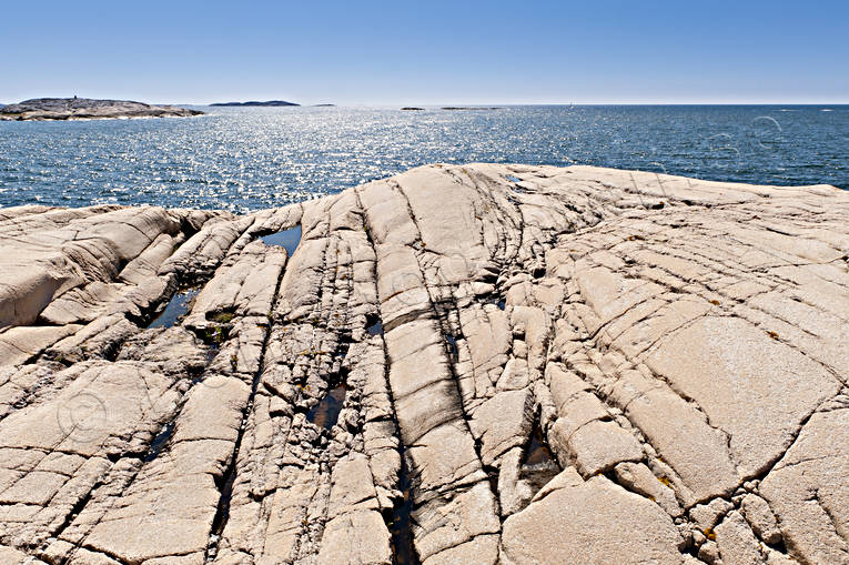 archipelago, Bohusln, coast, horizon, lake, landscapes, nature, rocks, sea, stone, summer