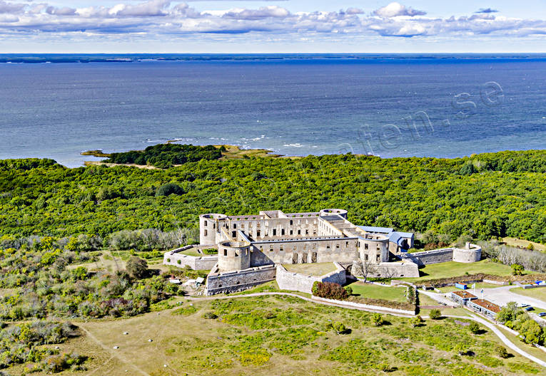 aerial photo, aerial photo, aerial photos, aerial photos, Borgholm, Borgholms, castle ruin, drone aerial, drnarfoto, engineering projects, installations, oland, ruin, samhllen, summer