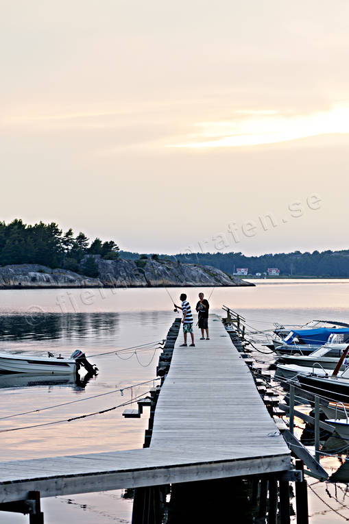 Bohusln, bridge, communications, installations, nature, sea, seasons, summer, water