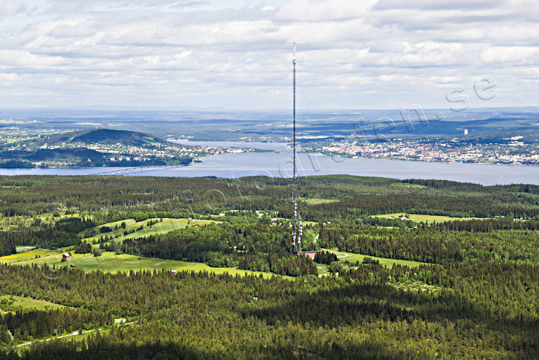 aerial photo, aerial photo, aerial photos, aerial photos, Brattas mast, Brattasen, drone aerial, drnarfoto, Jamtland, landscapes, mast, Ostersund, radio mast, summer, tv mast