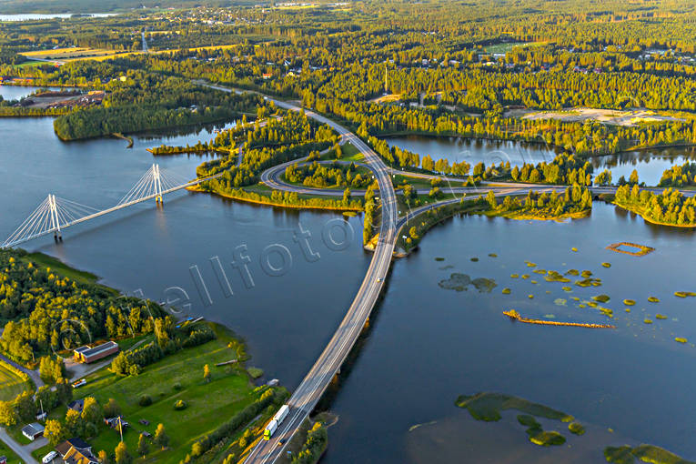 aerial photo, aerial photo, aerial photos, aerial photos, Bergsviken, Bergsvikensundet, bridge, bridges, cable bridge, suspender bridge, drone aerial, drnarfoto, Killingholmen, landscapes, North Bothnia, Pitea, samhllen, Storfors, stder, summer, holmabron