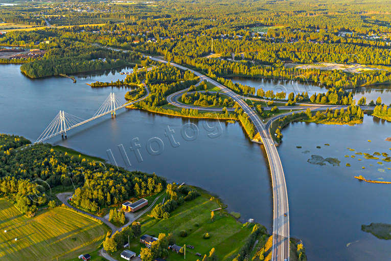 aerial photo, aerial photo, aerial photos, aerial photos, Bergsviken, Bergsvikensundet, bridge, bridges, cable bridge, suspender bridge, drone aerial, drnarfoto, Killingholmen, landscapes, North Bothnia, Pitea, samhllen, Storfors, stder, summer, holmabron