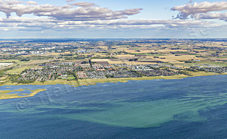 aerial photo, aerial photo, aerial photos, aerial photos, Bunkeflostrand, drone aerial, drönarfoto, Malmö, naturreservat, Skåne, strandängar, städer, summer