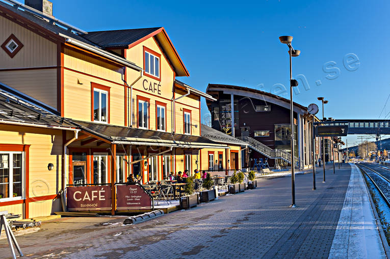 Bahnhof, buildings, cafe, engineering projects, house, installations, Jamtland, railway, railway station, Station Åre