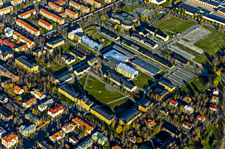 A4, aerial photo, aerial photo, aerial photos, aerial photos, autumn, Campus, drone aerial, drönarfoto, Jamtland, Ostersund, städer