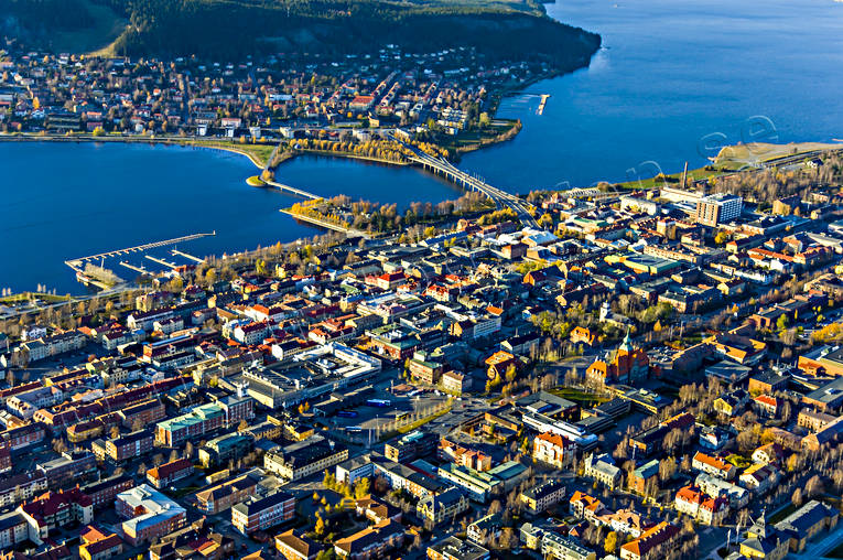 aerial photo, aerial photo, aerial photos, aerial photos, autumn, centre, drone aerial, drönarfoto, Jamtland, Ostersund, städer