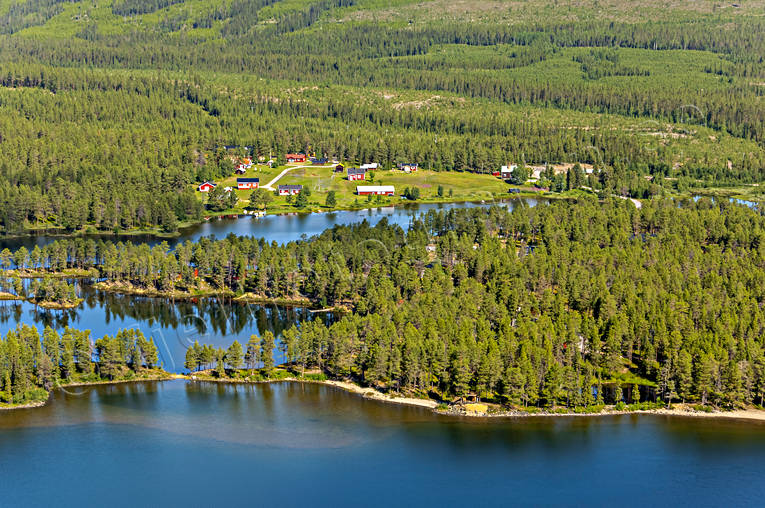 aerial photo, aerial photo, aerial photos, aerial photos, Arrenjarka, cottage village, chalet complex, drone aerial, drnarfoto, farms, Kassavare, landscapes, Lapland, Saggat, summer