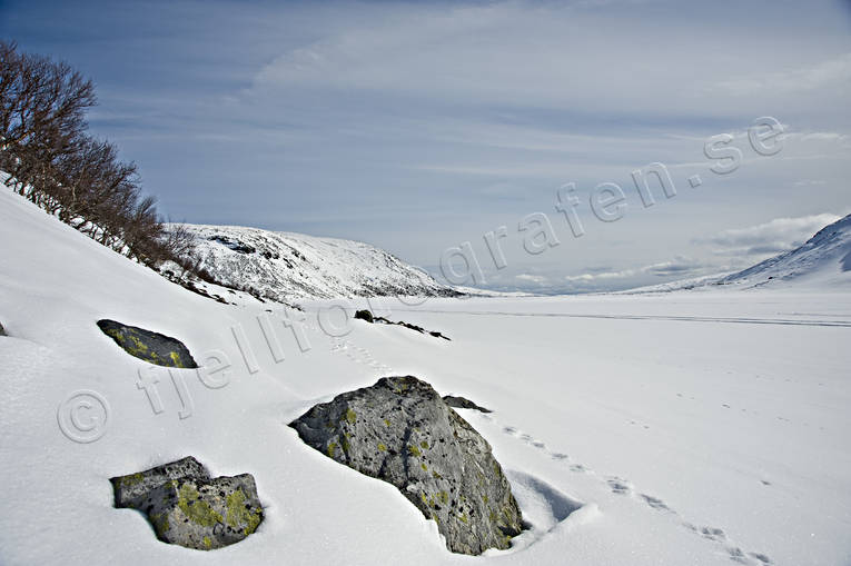 Dorrsjoarna, Jamtland, landscapes, mountain, mountains, Oviksfjallen, winter