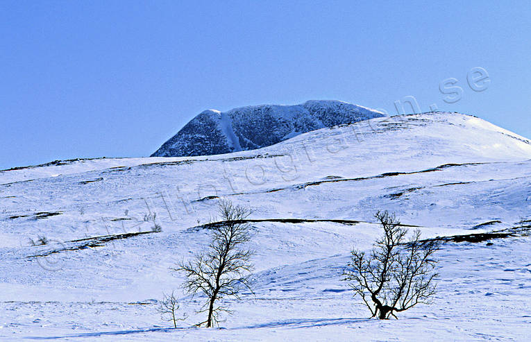 Durrenpiken, Klimpfjall, landscapes, Lapland, winter