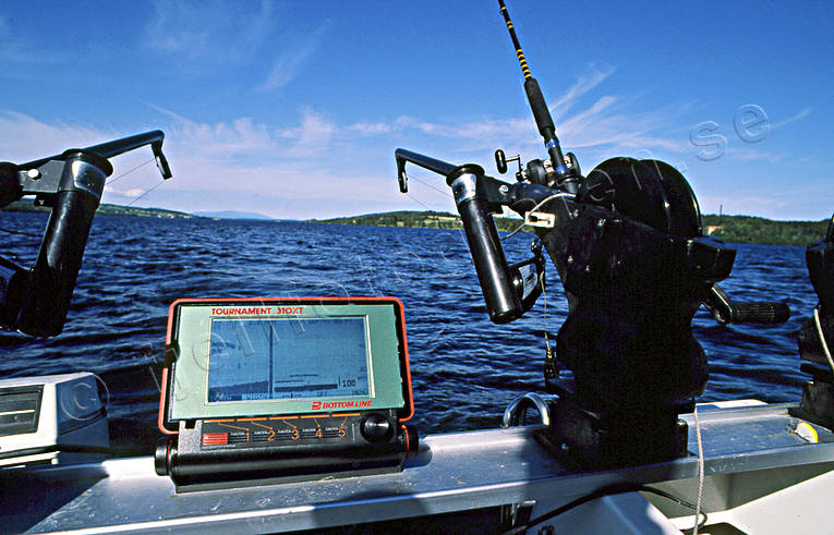 angling, echo-sounder, echograph, sonar, fishing, Great Lake, trolling, trolling boat