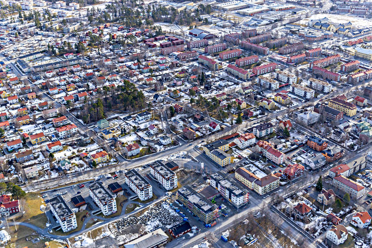 aerial photo, aerial photo, aerial photos, aerial photos, drone aerial, drnarfoto, Eriksberg, Jamtland, Ostersund, stder, winter