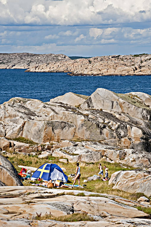 archipelago, Bohuslän, camping, coast, family, landscapes, nature, rocks, sea, seasons, summer