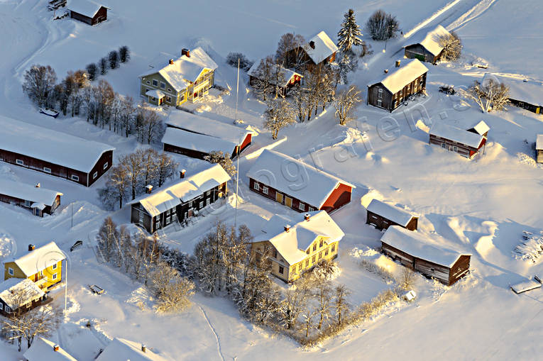 aerial photo, aerial photo, aerial photos, aerial photos, drone aerial, drönarfoto, farms, Haxäng, Jamtland, mid-winter, winter
