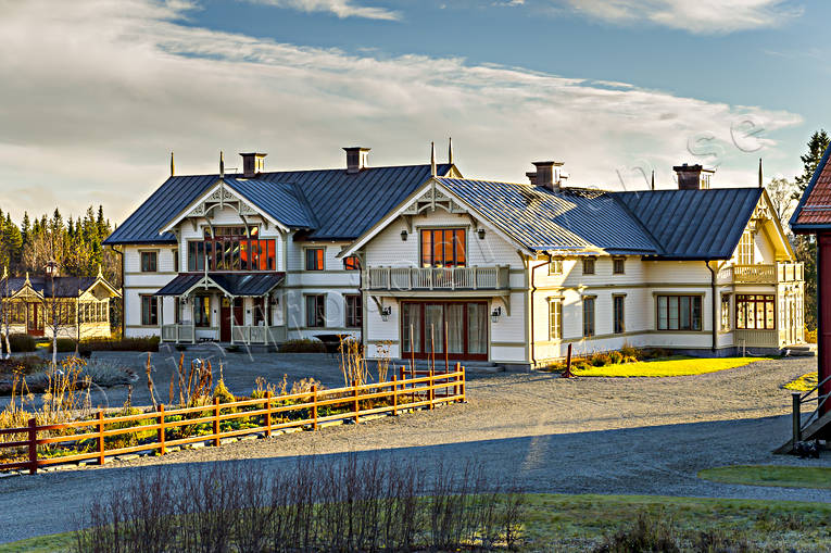 autumn, buildings, farms, Faviken, herrgård, house, installations, Jamtland