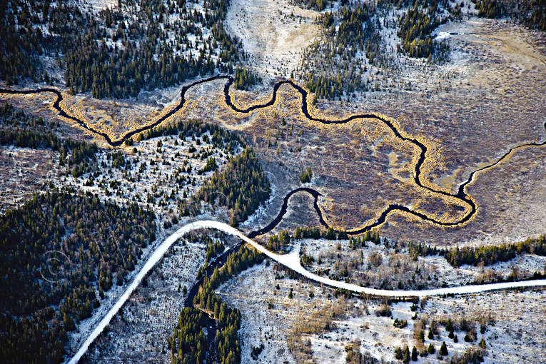 aerial photo, aerial photo, aerial photos, aerial photos, Angermanland, autumn, bog soil, canvastavla, creek, creek, drone aerial, drnarbild, drnarfoto, forest creek, forest runlet, forest stream, forest creek, Fototavla, frsta snn, Isbilln, landscapes, mire, nature, season, seasons, tavla