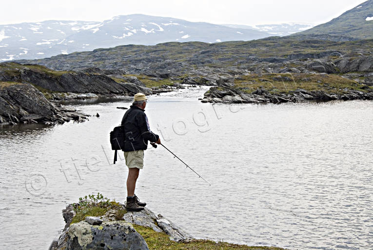 angling, fishing, mountain, mountain fishing, mountains, Padjelanta, reel fishing