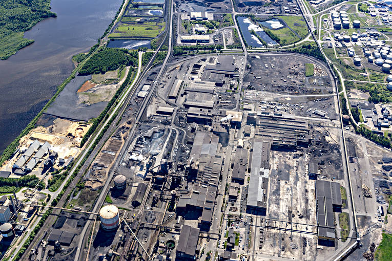 aerial photo, aerial photo, aerial photos, aerial photos, drone aerial, drnarbild, drnarfoto, Grsren, Hertsfjrden, industrial area, jrnverk, Lulea, North Bothnia, stder, summer, Svartfjrden