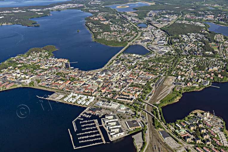 aerial photo, aerial photo, aerial photos, aerial photos, drone aerial, drnarbild, drnarfoto, Lulea, North Bothnia, small-boat harbour, stder, summer