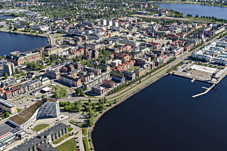 aerial photo, aerial photo, aerial photos, aerial photos, drone aerial, drnarbild, drnarfoto, Lulea, North Bothnia, stder, summer