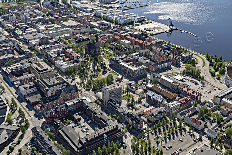 aerial photo, aerial photo, aerial photos, aerial photos, drone aerial, drnarbild, drnarfoto, Lulea, North Bothnia, stder, summer