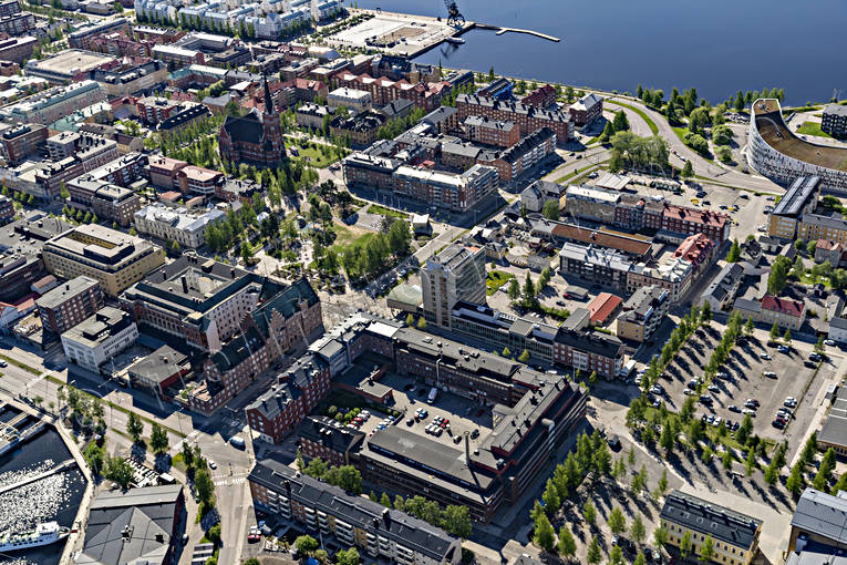 aerial photo, aerial photo, aerial photos, aerial photos, drone aerial, drnarbild, drnarfoto, Lulea, North Bothnia, stder, summer