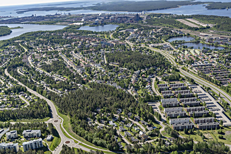 aerial photo, aerial photo, aerial photos, aerial photos, drone aerial, drnarbild, drnarfoto, Lulea, North Bothnia, stder, summer