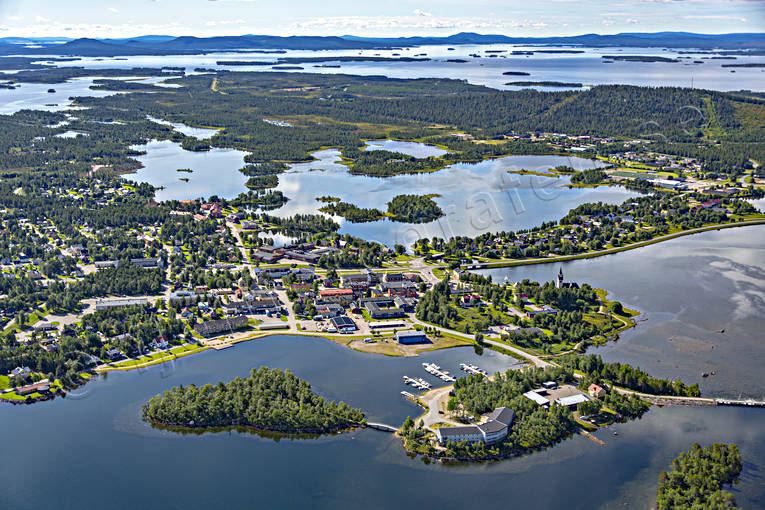 Flygfoto över Arjeplog aerial photo, aerial photo, aerial photos, aerial photos, Arjeplog, drone aerial, drönarbild, drönarfoto, Lapland, samhällen, summer