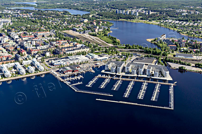 aerial photo, aerial photo, aerial photos, aerial photos, drone aerial, drönarbild, drönarfoto, Lulea, North Bothnia, small-boat harbour, städer, summer